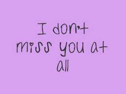 i dont miss you